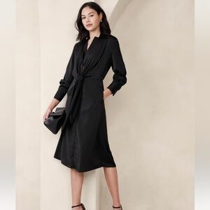Banana Republic Black Midi Dress